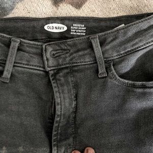 Grey Super Skinny 360-stretch Extra High Rise Jeans